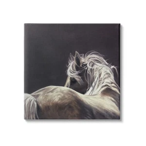 Windblown Horse Mane Portrait Canvas Wall Art, Design by Kim McElroy - Picture 1 of 6