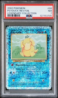 PSA 7 NM - 2002 POKEMON LEGEND. COLL. 88 PSYDUCK-REVERSE FOIL - Cert. 127153705 - Image 1 of 2