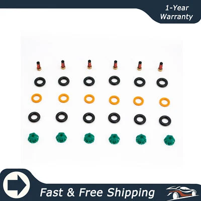 Kit de sellado de reparación de inyector de combustible V6 para BMW 323I 323IS 325I 325IS 525I 13641730080 Foto 1 de 4