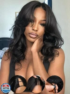 KLAIYI EasiContour V Part Wig Human Hair Body Wave Glueless Upgrade U Part Wi - Picture 1 of 5