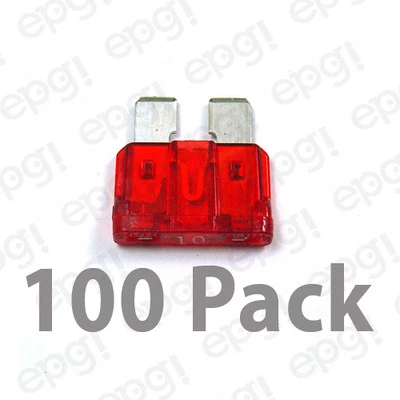  LITTLE FUSE ATC TYPE 10 AMP ATC BLADE-TYPE FUSE 100 Pack #ATC10-100PK - Image 1 of 2
