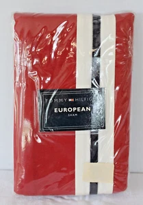 1 Tommy Hilfiger American Classic Vintage Euro Sham Red White Blue NIP 26 x 26" - Picture 1 of 8