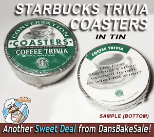 Starbucks Kaffee 24 Conversation Trivia Untersetzer recycelt in versiegelter Dose Verpackung - Bild 1 von 7