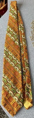 Corbata vintage años 60 70 mod para hombre Groovy Hippie retro 54” largo 4,25 ancho Foto 1 de 4