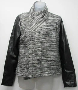 NWT 41 Hawthorn Stitch Fix Corbin Tweed Faux Leather Moto Style Jacket sz Small - Picture 1 of 4