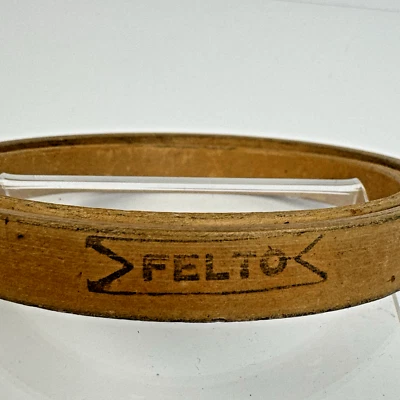 Felto Wooden Embroidery Hoop Vintage Wood 4" Felt Cushioned Needlepoint - Image 1 of 4
