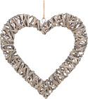 Willow Direct Wicker Heart Hanging Decoration Large