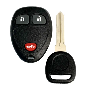 Controle remoto sem chave eletrônico OEM FOB + chave chip 3 botões OUC60270 15913420 - Imagem 1 de 4
