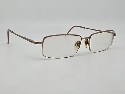 Stetson XL-7 051 Sand Gold Semi Rimless Eyeglasses Frame w/ Flexhinge 57-17-145 - Image 1 of 4