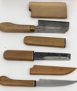 Vintage Shigemitsu Sakai Sigemitu Knife Set Of 3 Japan Marked 1960’s Case - Picture 1 of 18