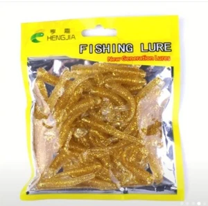 50pcs Soft Bait, Soft Fishing Lure, Soft Worm, Paddle Tail Swimbaits, Fake Bait, - Picture 1 of 3