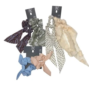 6-Piece INC Ribbon Hair Ties Hair Accessories Ponytail Ties - Picture 1 of 7