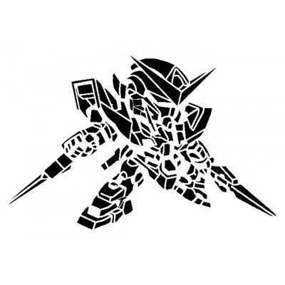 Gundam SD Exia Vinyl Decal Sticker for Macbook Air Pro Laptop Car Window Wall - Image 1 of 4
