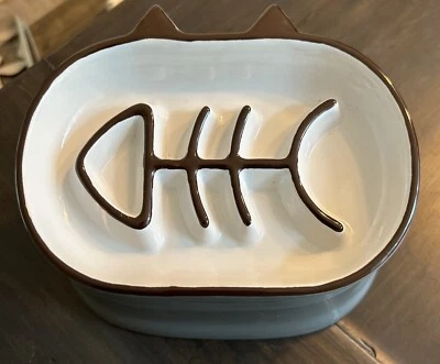 YYHY Alimentador Lento Gato Cuenco Diseño de Moda Mascotas Gordito Gatito Foto 1 de 4