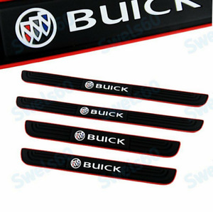 For Buick 4pcs Rubber Car Door Scuff Sill Cover Panel Step Protector New