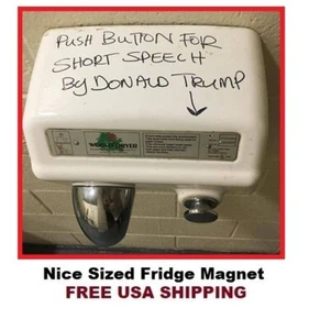 974 - Donald Trump Short Speech Funny Refrigerator Fridge Magnet - Picture 1 of 1