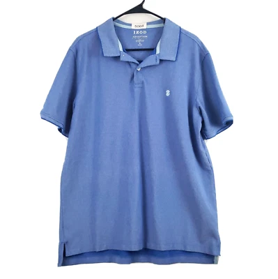 Izod Advantage Performance Natural Stretch Hombre Polo Golf Camisa, Talla XL, Azul Foto 1 de 3