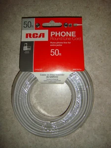 Cavo linea rotonda telefono RCA 50 piedi TP003R nuovo - Foto 1 di 3