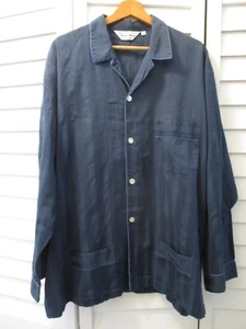 Bonsoir Neiman Marcus dark blue stripes England pyjamas pajamas 2XL XXL - Picture 1 of 7
