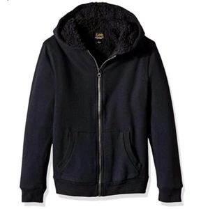 Lee Boys Big Fleece Hoodie, Black Dye, Medium - Picture 1 of 4