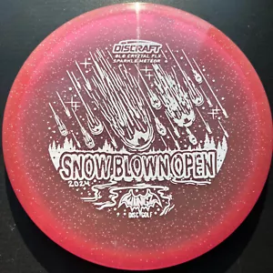 New PINK Discraft GLO Cryztal FLX Sparkle Meteor * Glows * Pick Stamp - Picture 1 of 14