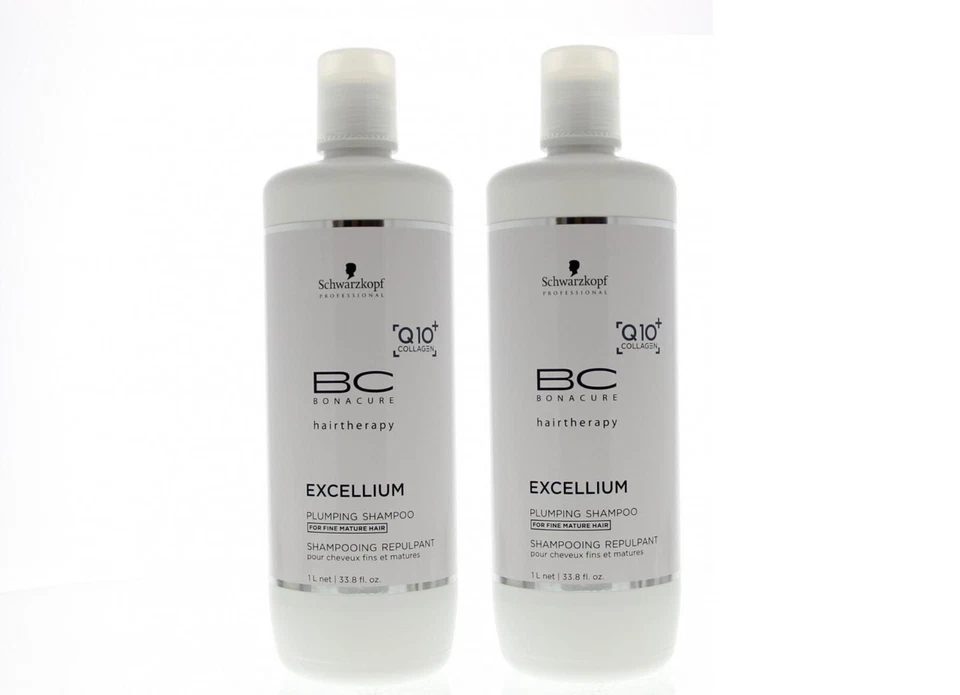 (2 PACK) Schwarzkopf BC Excellium Plumping Shampoo Liter Duo, 2 x 33.8 oz - Image 1 of 1