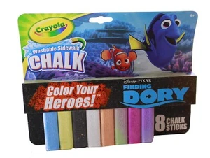 Crayola Gesso Lavabile da Disegno 8 Pezzi - Trovare Dory - Foto 1 di 2
