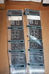 Menge 2 Middle Atlantic Produkte HBL2 2SP Flach Elox Aluminium Rohling Platte NEU - Bild 1 von 1