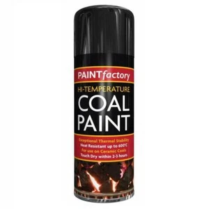 High Temperature Coal Paint Spray Heat Resistant Coal Aerosol Spray 400ml - Picture 1 of 2