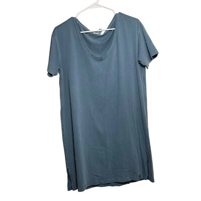 Victoria's Secret Dress Women's XS Blue V-Neck Shift Short Sleeve Lounge Tee - Image 1 of 4