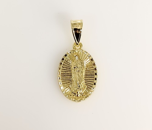 VETEMENTS Ciondolo Placcato Oro Mia Signora Vergine Maria Oro Laminato Virgen de Guadalupe Medalla