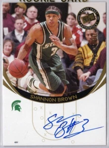 2006 Press Pass Basketball Shannon Brown Spartans Autographed Card #083/100 - Picture 1 of 2