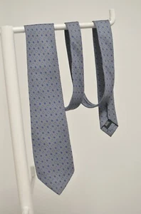Tie cravatta e. Marinella napoli gray silk geometric - Picture 1 of 6