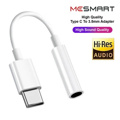 USB C To 3.5mm Jack Headphone Adapter For Samsung Galaxy S23 S22 Ultra S21 FE 5G - Image 1 of 4