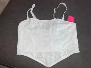 M&S Corset 'B By Boutique' 'Cleo' Lace Multiway Straps M (12-14) White BNWT - Picture 1 of 1