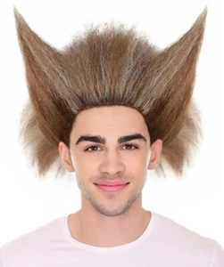 Parrucca Uomo Marrone per Cosplay Gatti Musicale Dramma Teatro Palcoscenico Festa Costume HM-282 - Foto 1 di 8