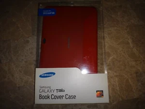 Samsung Galaxy Tab Book Cover Case 10.1 Inch Tab - Red Color *FREE Shipping* - Picture 1 of 13