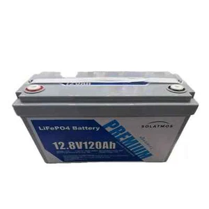 Batteria 120Ah 12volt LITIO per kit fotovoltaico pannelli energia solare camper - Foto 1 di 3