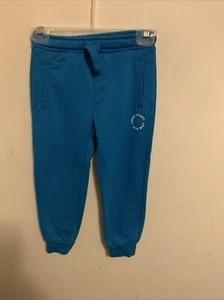 Zara Boy’s 6 Years 116 cm Terry Sweatpants With Elastic Waist Pockets Turquoise - Picture 1 of 4