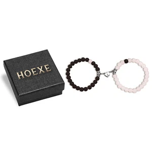 HOEXE Magnetic Couple Bracelets – Bond of Love Symbol for Him & Her - Picture 1 of 6