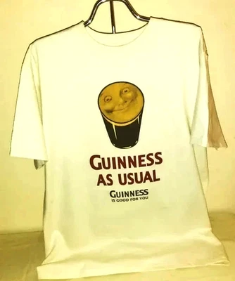 Guinness Is Good For You - Camiseta Smiley Face - Algodão - Gola redonda macia - Imagem 1 de 3