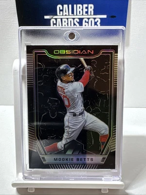 2019 Panini Obsidian #51 Mookie Betts  Silver Prizm - Image 1 of 2