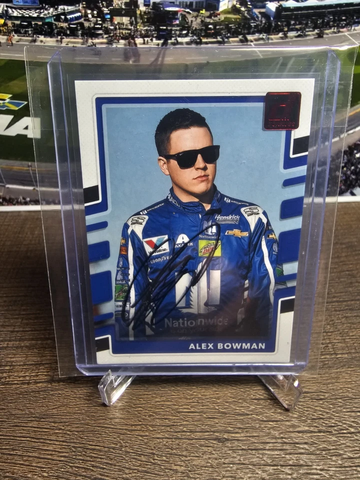 Alex Bowman 2018 Donruss Signed Autographed Card Red /299 - Image 1 of 1