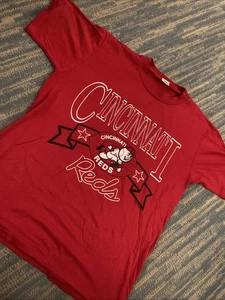 Vintage 1988 Single Stitch Shirt * LARGE * Cincinnati Reds MLB * - Bild 1 von 5