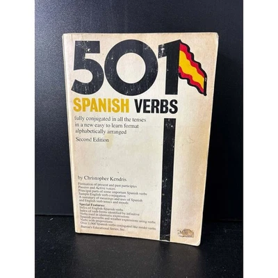 501 Spanish Verbs Second Edition Fully Conjugated Barron Educational Series - Image 1 of 4