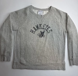 Champion Iowa Hawkeyes Reverse Weave College Crewneck Sweatshirt Women’s Large - Picture 1 of 7