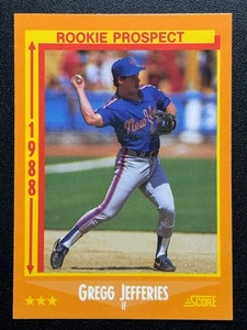 1988 Score Glossy  #645  Gregg Jefferies  RC  New York Mets - Picture 1 of 2
