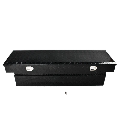 69 Inch Gloss Black Heavy-Wall Aluminum Truck Tool Box with Low Profile - Image 1 of 4