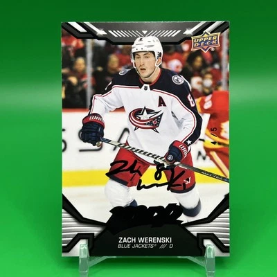 2022-23 Upper Deck MVP - Zach Werenski #146 Super Script BLACK RARE /5 - Image 1 of 4