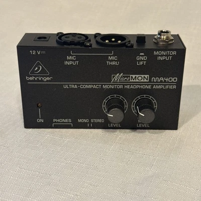 Behringer MICROMON MA400 Ultra-Compact Monitor Headphone Amplifier – Used  - Image 1 of 4